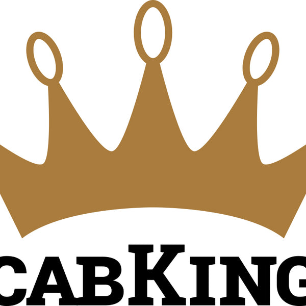 CabKing wordmark in multicolor letters from the official cabking.com site.