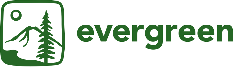 The Evergreen State College wordmark logo from the college's official website, used for the Lapidary and Fine Metals Summer 2026 catalog offering.