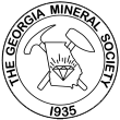 Georgia Mineral Society circular logo with a rockhound figure and mineral motifs, from the official gamineral.org link-logo page.