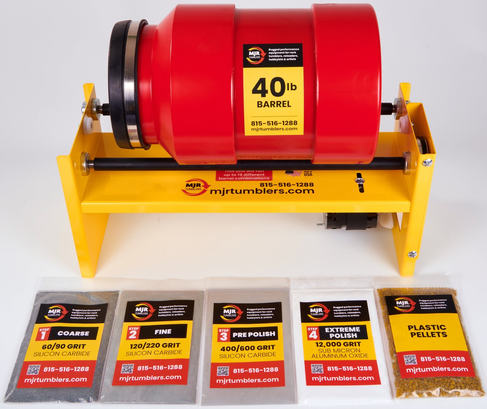 MJR Tumblers large-base rock tumbler product photo from the official MJR Tumblers shop.