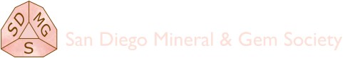 San Diego Mineral & Gem Society logo from the official sdmg.org site.