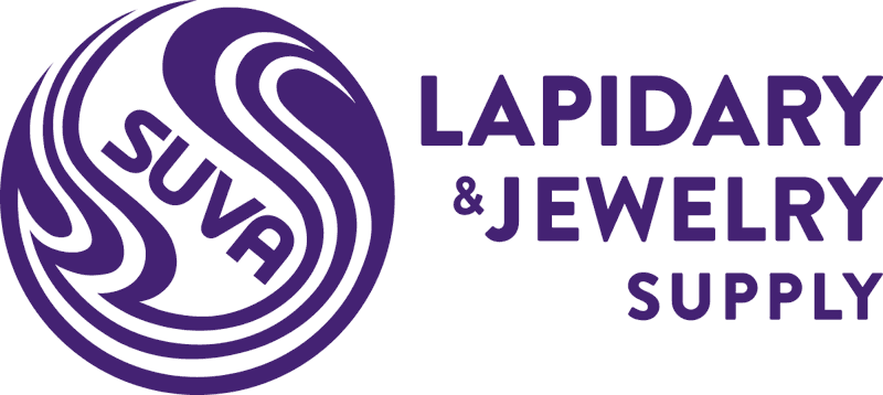 SUVA Lapidary & Jewelry Supply logo, a purple circular swirl mark with the SUVA name, from the official SUVA Lapidary Supply shop.
