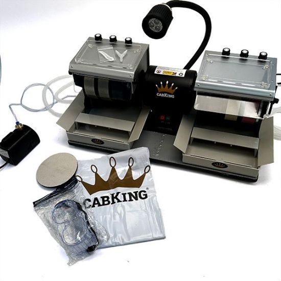 CabKing 6-inch cabbing machine product photo from Thunderbird Supply Company's official lapidary-equipment catalog page.